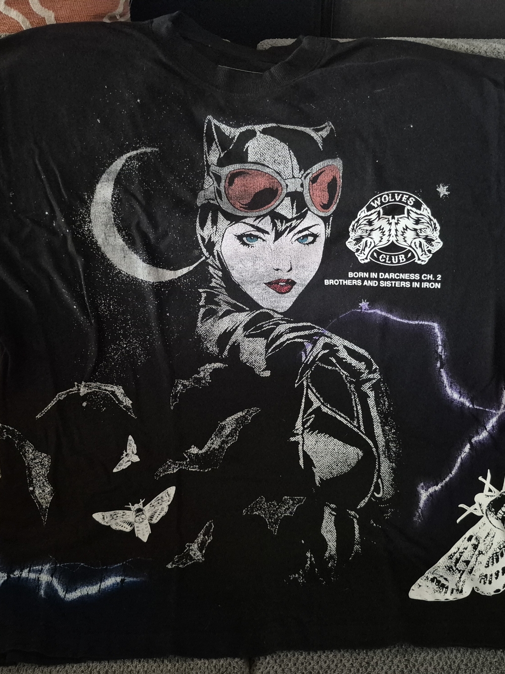 Darc Sport Batman Born in Darkness Ch. 2 Black Cotton Tee XL Crew Neck SS